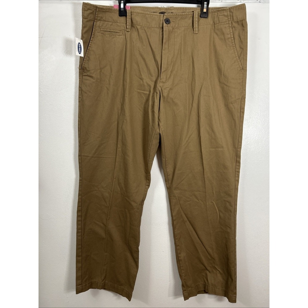 Old Navy Kahki Pants Men 42x30 Broken-in Straight 6480
